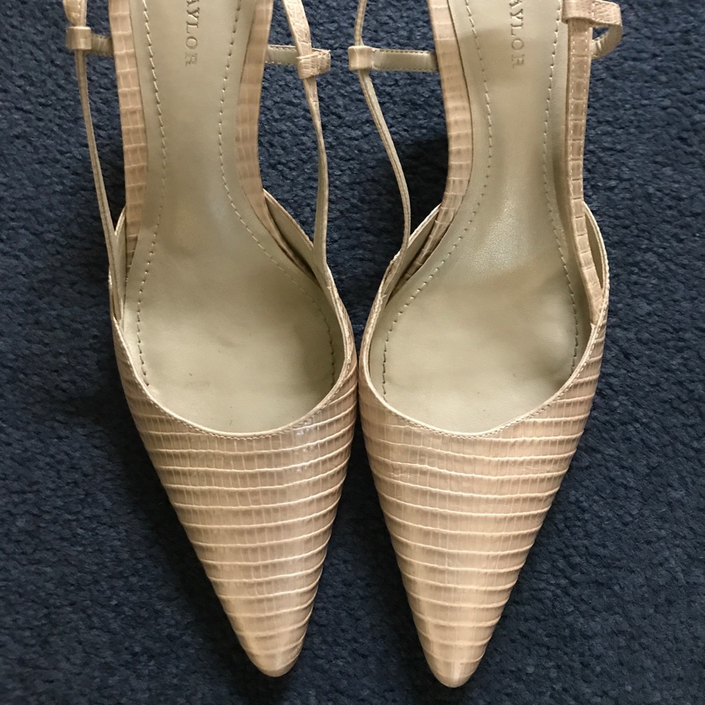 Ann Taylor sling back mules